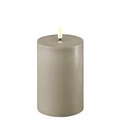 Deluxe Homeart LED Medium Thick Pillar 10x15cm Candle, Sand image