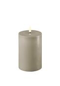 Deluxe Homeart LED Medium Thick Pillar 10x15cm Candle, Sand image
