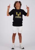 Vingino X Messi Kids Unisex Short Sleeve Tee, Black image
