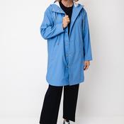 Micha Shower Repellent Hooded Coat, Blue