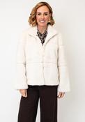Micha Faux Fur Jacket, Cream image