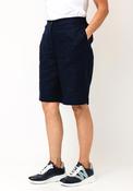 Micha Linen Relaxed Wide Leg Shorts, Navy image