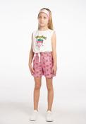 Ebita Mini Girl Strawberry 3 Piece Short Set, Pink image