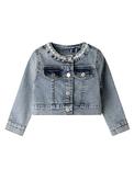 Ebita Mini Girl Long Sleeve Denim Jacket, Blue image