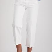 Monari Rhinestone Detail Cropped Straight Leg Jeans, Blue
