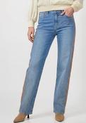 Monari Contrast Stripe Wide Leg Jeans, Blue image