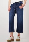 Monari Lyocell Cropped Wide Leg Jeans, Medium Blue image