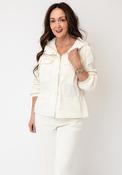 Monari Lightweight Zip Front Raincoat, Cream image