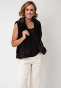 Monari Faux Fur Gilet, Brown image