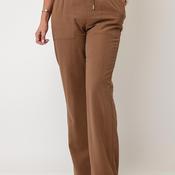 Monari Elasticated Waist Wide Leg Trousers, Tan image