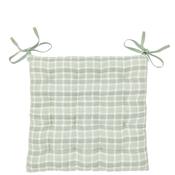 Murmur Tara Checked Seat Pad, Green