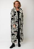 My Soul Face Print Long Coat, Multi-Coloured image