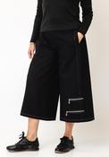 My Soul Cropped Wide Leg Denim Jeans, Black image