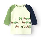Name It Baby Boy Kuno Car Print Long Sleeve Top, Lint