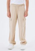 Name It Kid Girl Bella Twill Cargo Pant, Safari image
