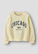 Name It Kid Girl Fabia Chicago Long Sleeve Sweater, Yellow image