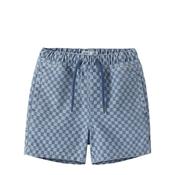 Name It Mini Boy Ben Check Denim Short, Blue image