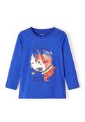 Name It Mini Girl Nanett Long Sleeve Top, Dazzling Blue image