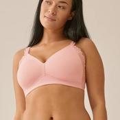 Naturana Wire Free Side Smoother Bra, Pink