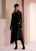 Naya Asymmetrical Hemline Midi Dress, Black image
