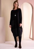 Naya Metal Detail Midi Dress, Black image