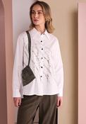 Naya Pocket Detail Splash Print Shirt, White image