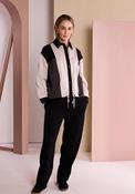 Naya Colour Panel Detail Trousers, Black image