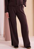 Naya Stretch Knit Side Stripe Wide Leg Trousers, Brown image