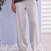 Naya Side Stripe Wide Leg Trousers, Silver image