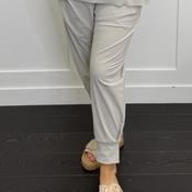 Naya Cuffed Leg Pull on Trousers, Ash Grey image