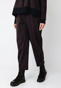 Naya Cropped Length Wide Leg Cuff Trousers, Brown image