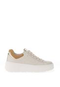 Nero Giardini Leather Chunky NG Laced Trainers, Beige image