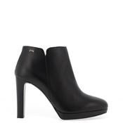 Nero Giardini Smooth Leather Heeled Ankle Boot, Black