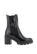 Nero Giardini Patent Chunky Heeled Boots, Black image