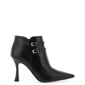 Nero Giardini Leather Heeled Ankle Boots, Black