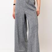 Nilmark Linen Blend Wide Leg Trousers, Grey image