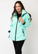 Normann Zip Detail Rain Coat, Mint Green image