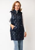 Normann Quilted Hooded Gilet, Navy image