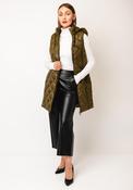 Normann Diamond Quilt Puffer Gilet, Green image