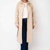 Normann Zipped Softshell Long Raincoat, Beige image