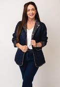 Normann Quilted Reversible Coat, Navy image