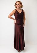 Nu Denmark Emory Satin Maxi Dress, Brown image