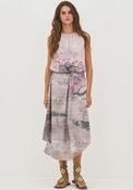 Nu Denmark Dell Cherry Blossom Midi Dress, Grey image