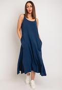 One Life Fiji Cotton Aline Midi Dress, Neptune image