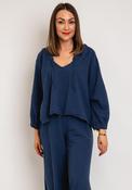 One Life Rosalind Cotton Hoodie, Neptune image