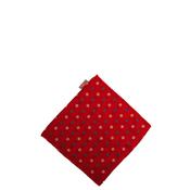One Varones Helm and Crab Print Pocket Square, Red