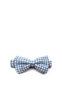 One Varones Boys Houndstooth Print Bow Tie, Blue image