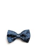 One Varones Boys Bow Tie and Pocket Square Set, Navy image