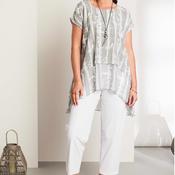 Ora Seam Detail Pull on Ballon Trousers, White