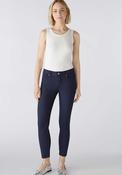 Oui Baxtor Slim Fit Cropped Jeggings, Dark Blue Denim image